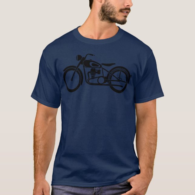 Vintage Motorbike Art gift T-Shirt (Front)