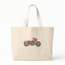 Vintage Motorbike Retro Motorcycle Biker Bike Gift Large Tote Bag Vintage Motorbike Retro Motorcycle Biker Bike Gift Large Tote Bag