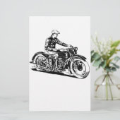 Vintage Motorcycle (Standing Front)