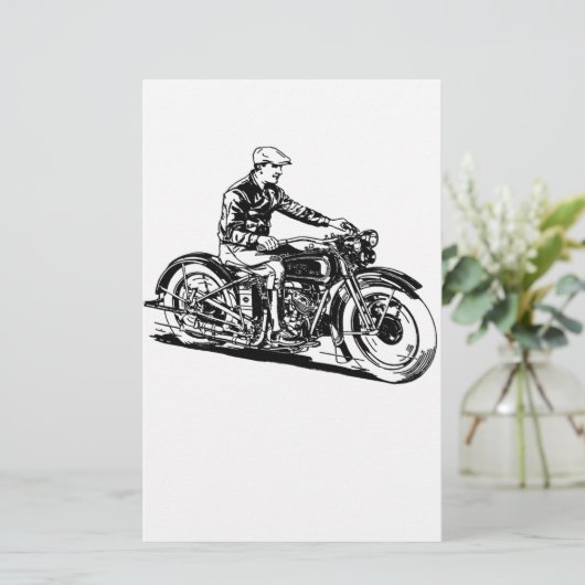 Vintage Motorcycle (Standing Front)