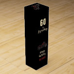 Vintage Motorcycle 60th Birthday Bike Wine Box