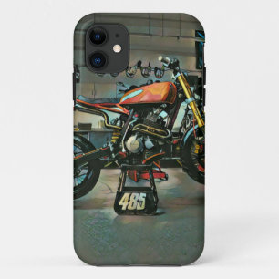 vintage motorcycle artwork iPhone 11 case