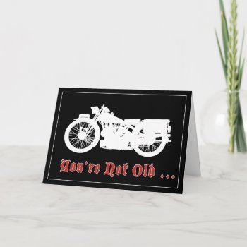 Vintage Motorcycle Birthday Card by coolcards_biz at Zazzle