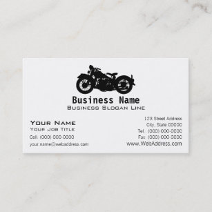 Vintage Motorcycle Business Card