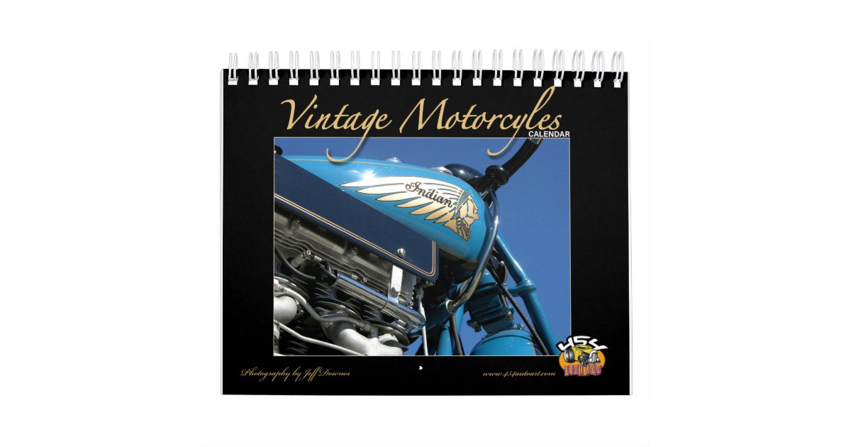 Vintage Motorcycle Calendar