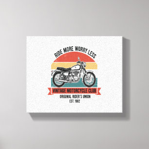 Vintage Motorcycle Club Est. 1982 Canvas Print