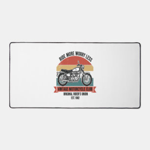 Vintage Motorcycle Club Est. 1982 Desk Mat
