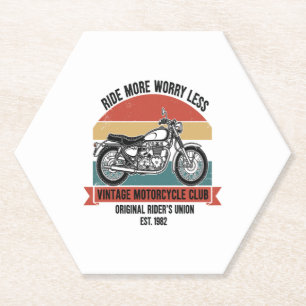Vintage Motorcycle Club Est. 1982.jpg Paper Coaster
