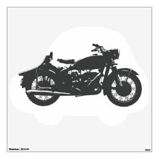 Vintage Motorcycle Custom Wall Decal