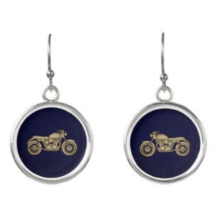 Vintage Motorcycle Earrings