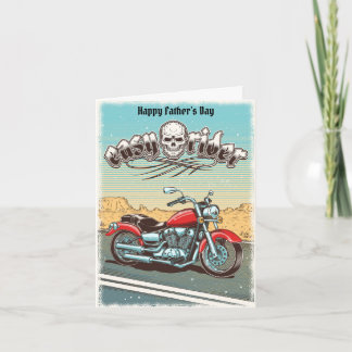 Vintage Motorcycle Father's Day Card