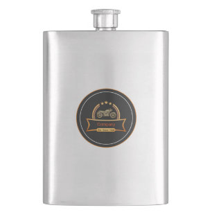 Vintage Motorcycle Flask