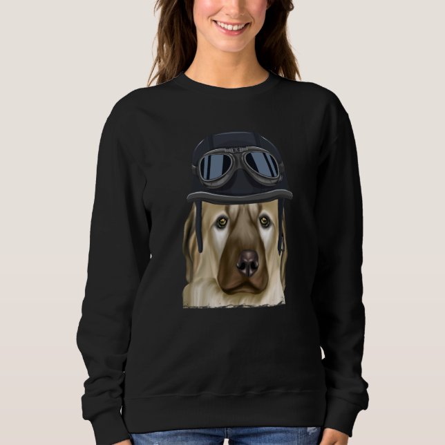 Vintage Motorcycle Helmet Anatolian Shepherd Dog Sweatshirt (Front)