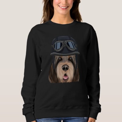 Vintage Motorcycle Helmet Otterhound Sweatshirt