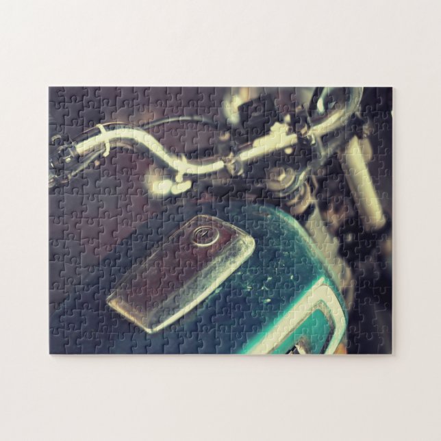 Vintage Motorcycle Jigsaw Puzzle (Horizontal)