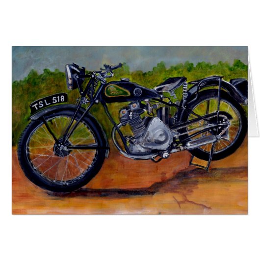 Vintage  motorcycle new imperial painting (Front Horizontal)