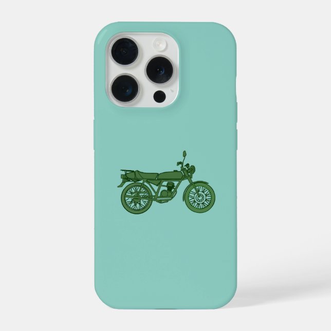 Vintage Motorcycle Phone Case (Back)