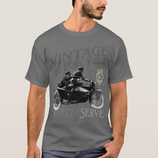 Vintage Motorcycle Protect and serve T-Shirt