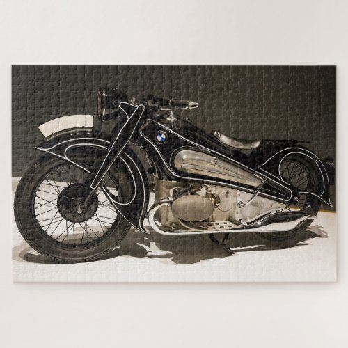 vintage motorcycle puzzle