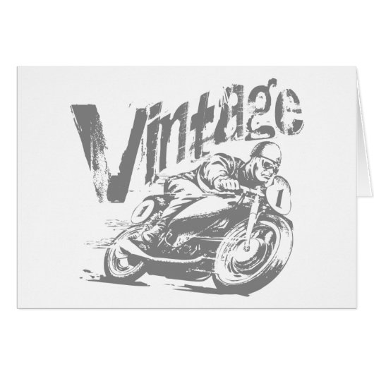 Vintage Motorcycle Racer Cards (Front Horizontal)