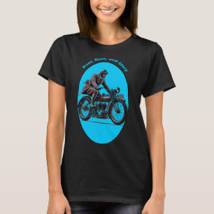 Vintage Motorcycle Rider Wearing Goggles URM T-Shirt