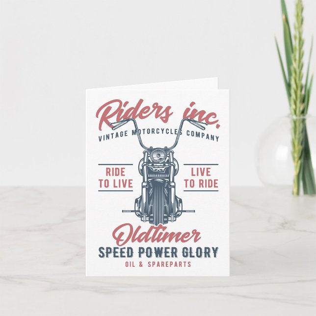Vintage Motorcycle Riders Inc Card (Creator Uploaded)