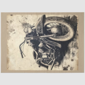Vintage Motorcycle Series Design #2 Tissue Paper