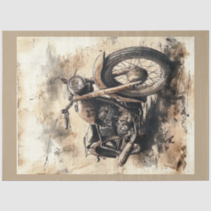 Vintage Motorcycle Series Design #7 Tissue Paper