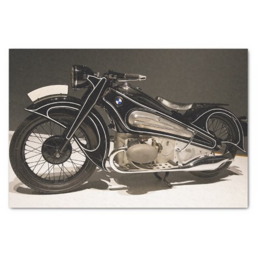 vintage motorcycle tissue paper