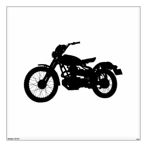 Vintage Motorcycle Wall Decal