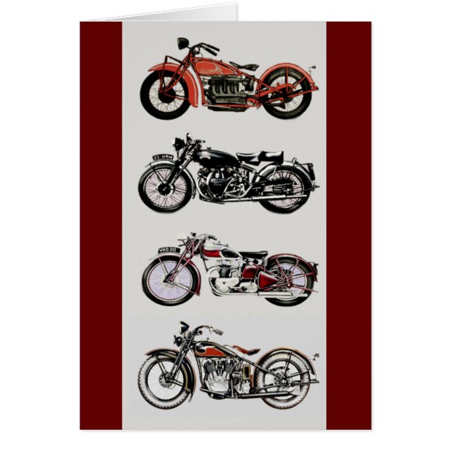 VINTAGE MOTORCYCLES CARDS (Front)