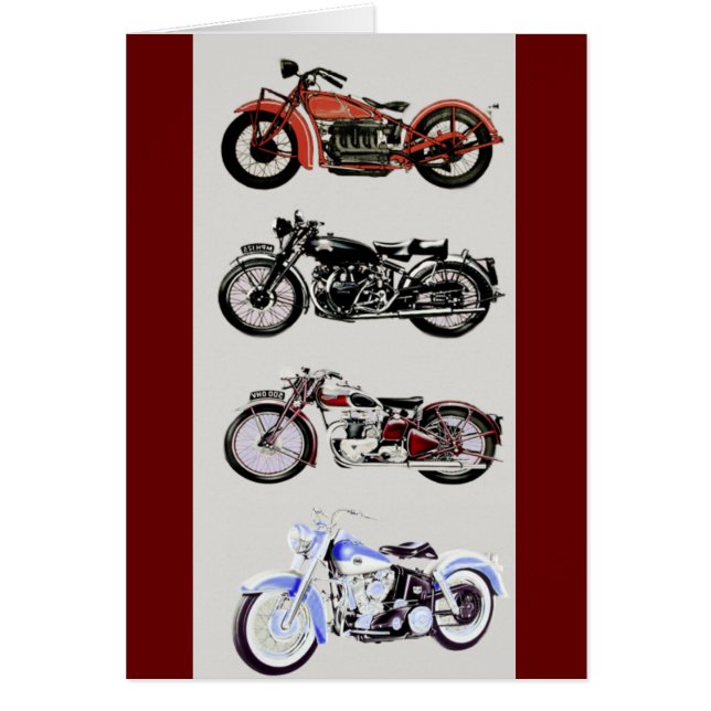 VINTAGE MOTORCYCLES CARDS (Front)