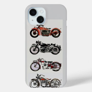 VINTAGE MOTORCYCLES iPhone 15 CASE