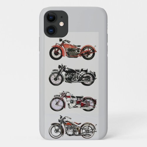 VINTAGE MOTORCYCLES iPhone 11 CASE