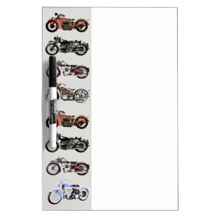 VINTAGE MOTORCYCLES Dry-Erase BOARD