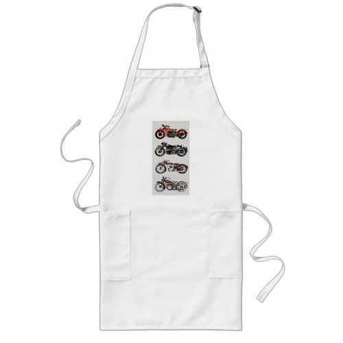 VINTAGE MOTORCYCLES LONG APRON