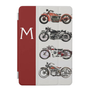 VINTAGE MOTORCYCLES MONOGRAM iPad MINI COVER