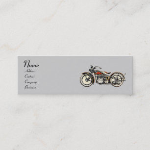 VINTAGE MOTORCYCLES MONOGRAM MINI BUSINESS CARD