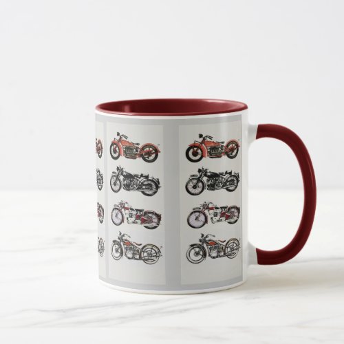 VINTAGE MOTORCYCLES MUG