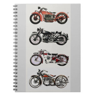 VINTAGE MOTORCYCLES NOTEBOOK