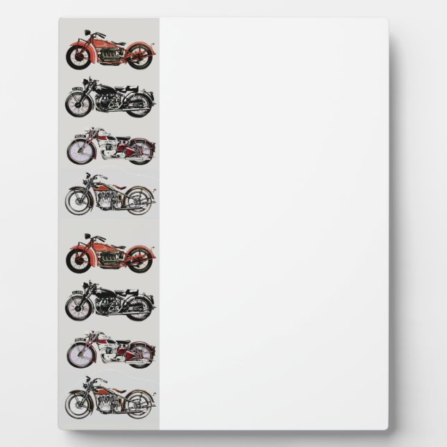 VINTAGE MOTORCYCLES PLAQUE (Front)