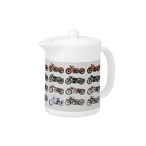 VINTAGE MOTORCYCLES TEAPOT