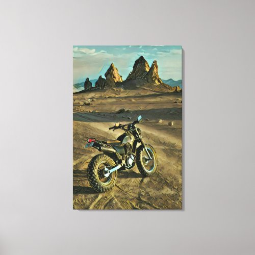 vintage motorcyclist birthday gift canvas print