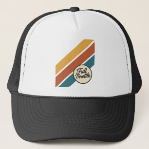 Vintage Motorsport Design - Retro Speed Stripes Trucker Hat