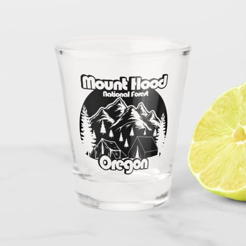 Vintage Mount Hood National Forest Shot Glass