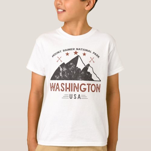 Vintage Mount Rainier National Park Washington T_Shirt