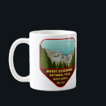 Vintage Mount Rushmore Illustration Coffee Mug<br><div class="desc">An iconic USA attraction in South Dakota.</div>