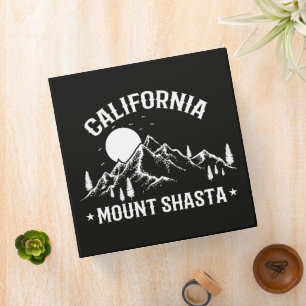 Vintage Mount Shasta California Travel 3 Ring Binder