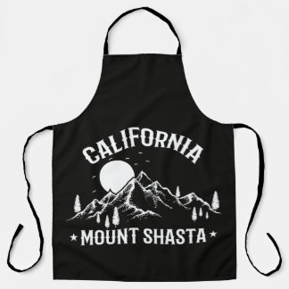Vintage Mount Shasta California Travel Apron