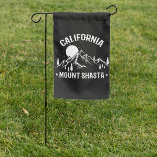 Vintage Mount Shasta California Travel Garden Flag